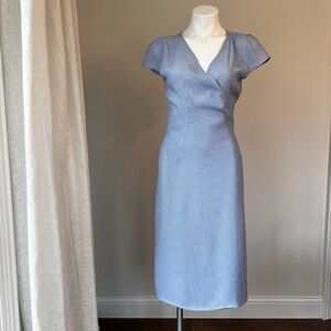 Brandy Melville Blue Floral Wrap Dress